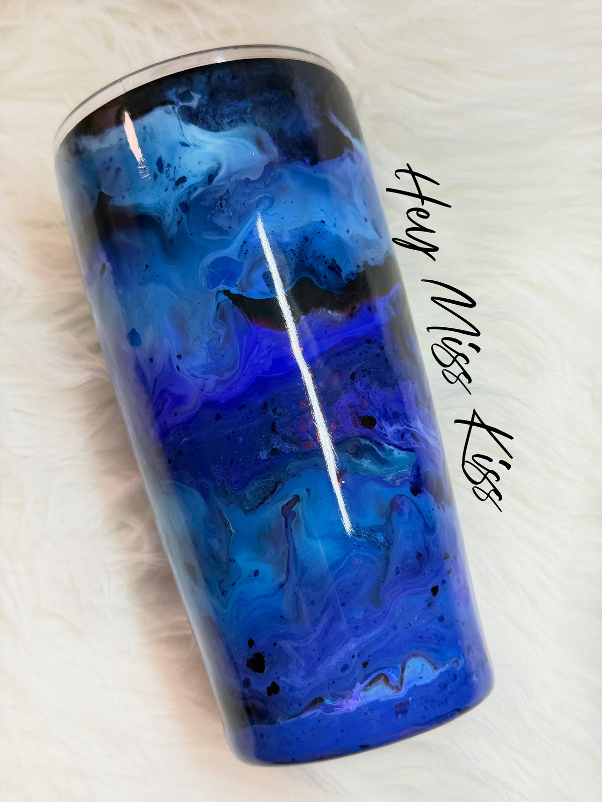 20 Ounce blues and purple tumbler
