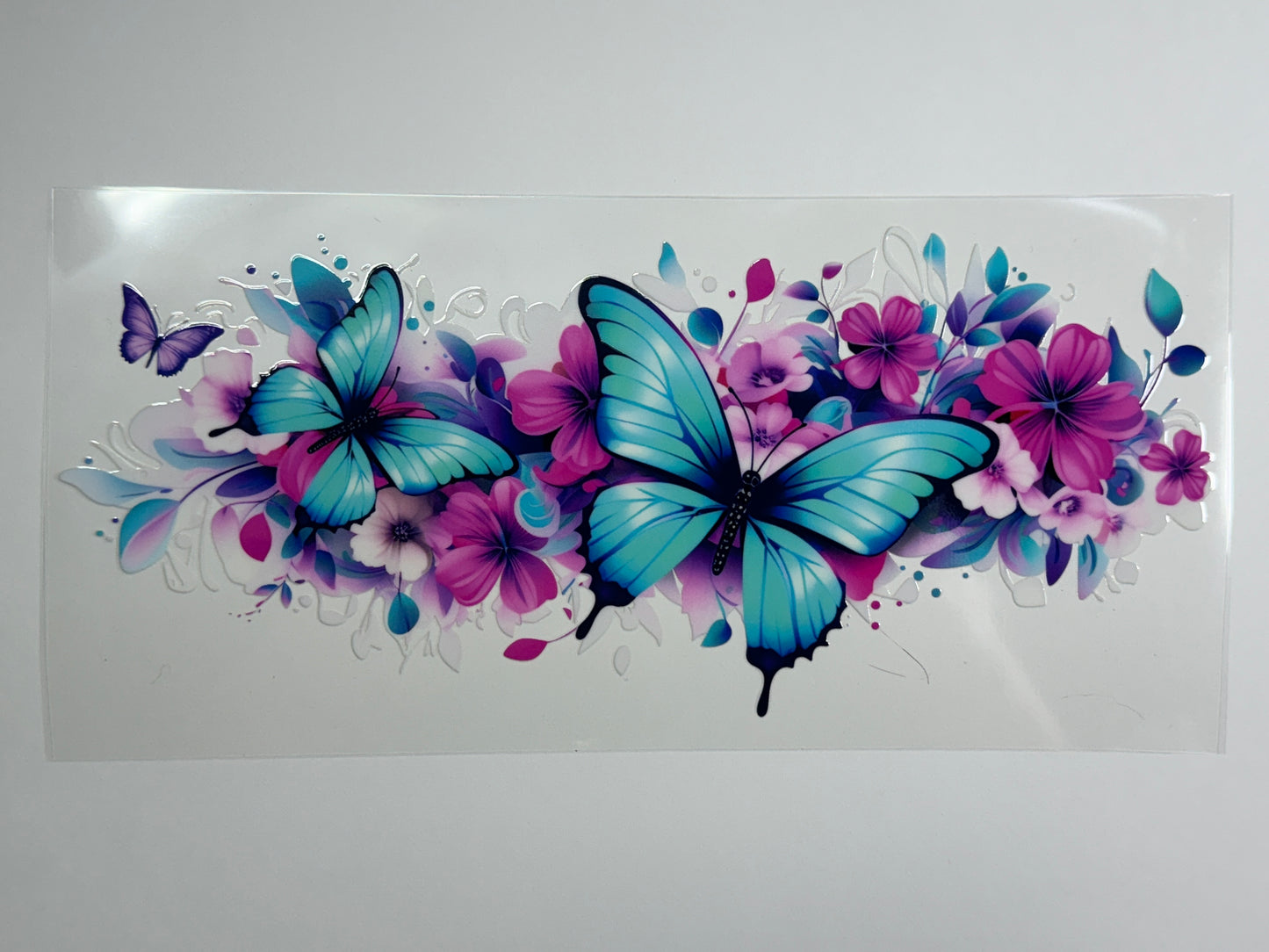 Pink Purple and Blue Butterfly