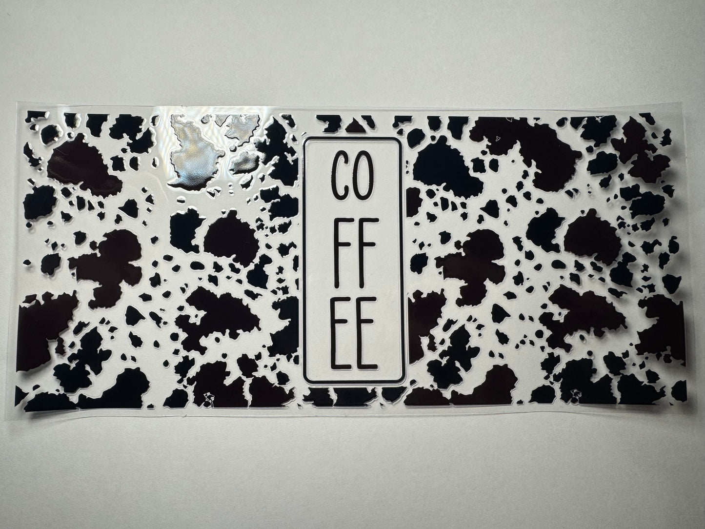 Coffee Cow Print UV DTF 16 oz Wrap