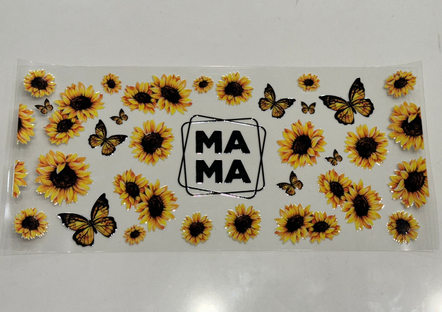 Mama Sunflower UV DTF 16 oz Wrap