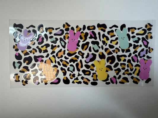 Leopard Peeps UV DTF 16 oz Wrap