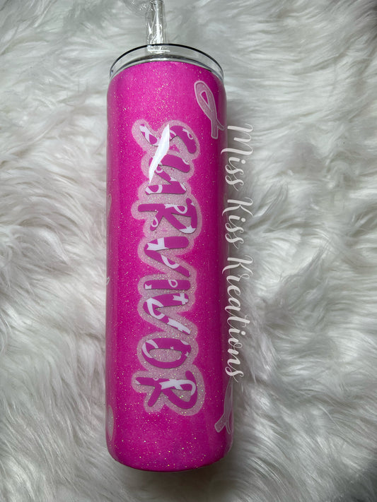 30 Ounce Breast Cancer Survivor Tumbler