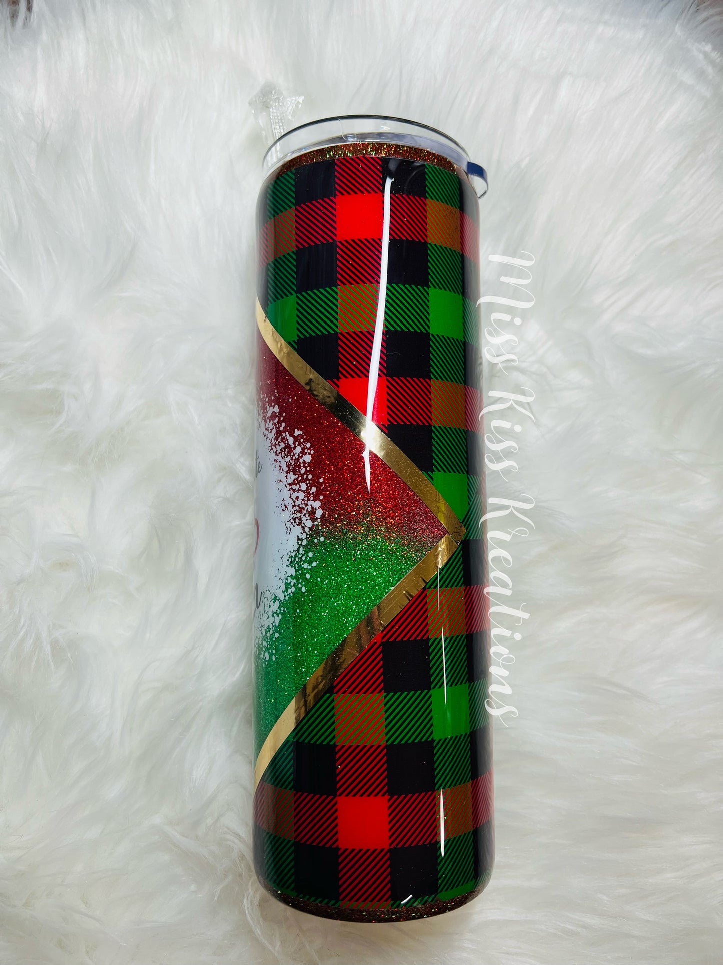 30 ounce skinny Christmas Themed Tumbler